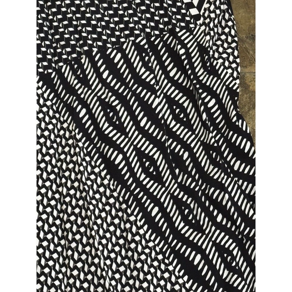Karen Millen Geo Print Abstract Op Art Midi Dress Morocain NWT $350.00 UK 8 US 4 - Picture 9 of 11